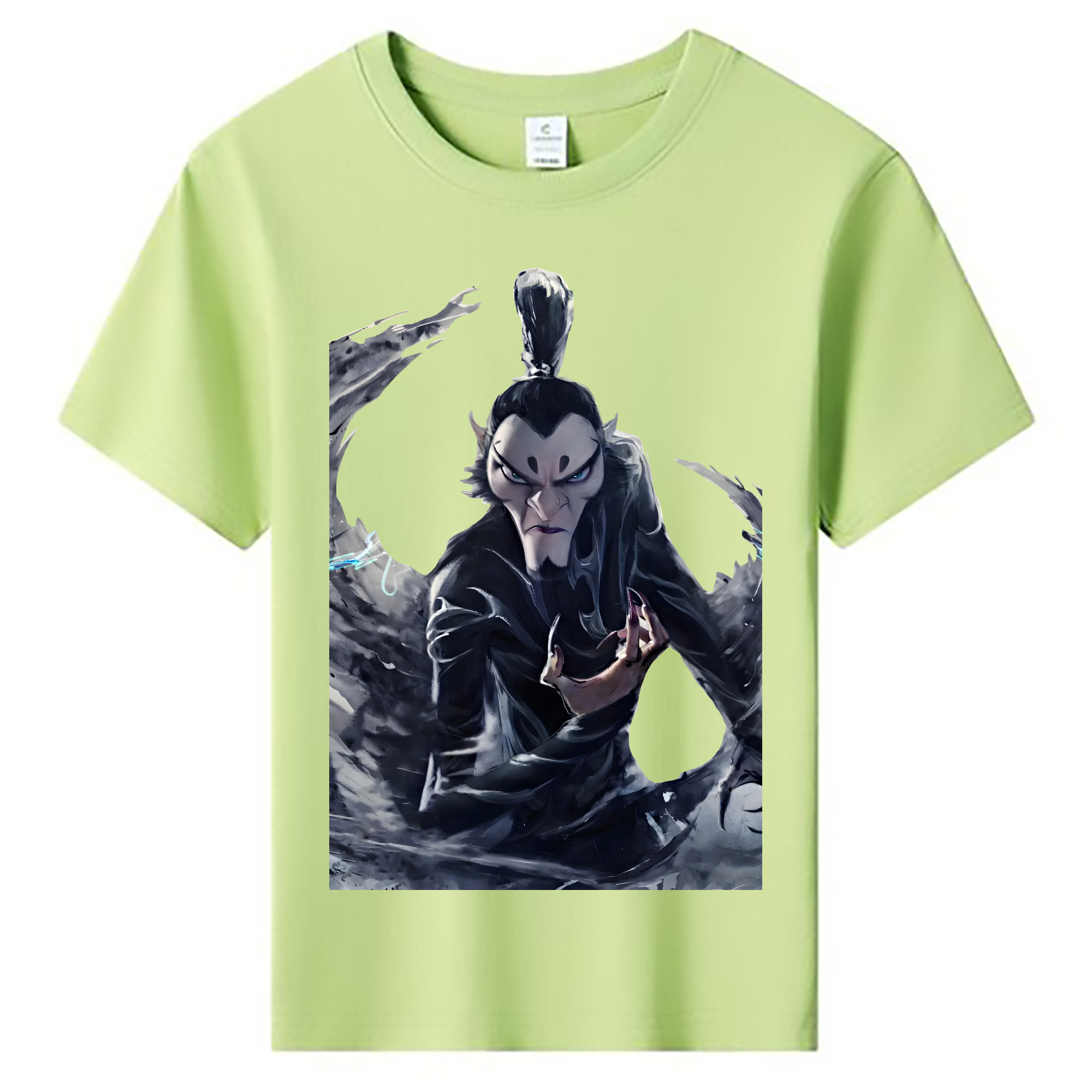 （画像用） Ne Zha 2 ナタ 魔童の大暴れ 綿100％キッズTシャツ（フロントプリント）